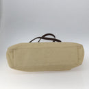 CHANEL Tote Bag Canvas Beige Gold CC Auth bs33123-9