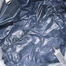 CHANEL Cococoon Tote Bag Coated Canvas Silver CC Auth bs33124-18