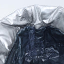 CHANEL Cococoon Tote Bag Coated Canvas Silver CC Auth bs33124-19