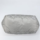 CHANEL Cococoon Tote Bag Coated Canvas Silver CC Auth bs33124-9