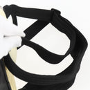 CHANEL Backpack Nylon Silver White CC Auth bs33128-15