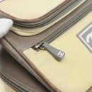 CHANEL Backpack Nylon Silver White CC Auth bs33128-19