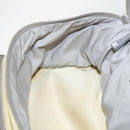 CHANEL Backpack Nylon Silver White CC Auth bs33128-23
