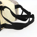 CHANEL Backpack Nylon Silver White CC Auth bs33128-8