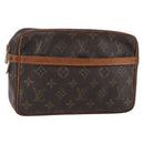LOUIS VUITTON Monogram Compiegne 23 Clutch Bag M51847 LV Auth bs33130-1