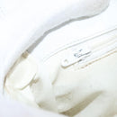 CHANEL Gürteltasche Lammleder Gold Weiß CC Auth bs33133-24