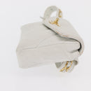 CHANEL Gürteltasche Lammleder Gold Weiß CC Auth bs33133-3