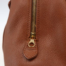 CHANEL Tote Bag Caviar Skin Brown Gold CC Auth bs33137-17