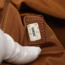 CHANEL Tote Bag Caviar Skin Brown Gold CC Auth bs33137-12