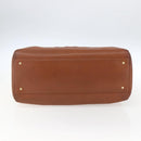 CHANEL Tote Bag Caviar Skin Brown Gold CC Auth bs33137-5