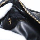 CHANEL Clutch Bag Patent leather Gold Black CC Auth bs33144-9