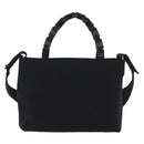 Salvatore Ferragamo Hand Bag Canvas 2way Black Auth bs33146-2