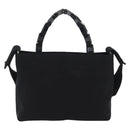 Salvatore Ferragamo Hand Bag Canvas 2way Black Auth bs33146-3