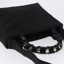 Salvatore Ferragamo Hand Bag Canvas 2way Black Auth bs33146-6