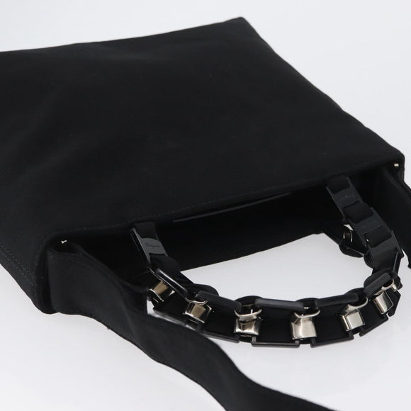 Salvatore Ferragamo Hand Bag Canvas 2way Black Auth bs33146