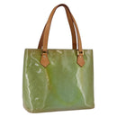 LOUIS VUITTON Monogram Vernis Houston Hand Bag Baby Blue M91005 LV Auth bs33150-1