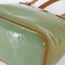 LOUIS VUITTON Monogram Vernis Houston Hand Bag Baby Blue M91005 LV Auth bs33150-9