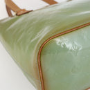LOUIS VUITTON Monogram Vernis Houston Hand Bag Baby Blue M91005 LV Auth bs33150-14