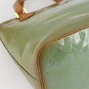 LOUIS VUITTON Monogram Vernis Houston Hand Bag Baby Blue M91005 LV Auth bs33150-16