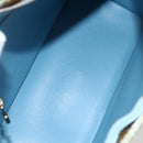 LOUIS VUITTON Monogram Vernis Houston Hand Bag Baby Blue M91005 LV Auth bs33150-11
