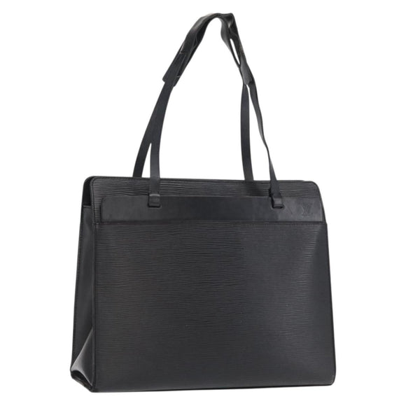 LOUIS VUITTON Epi Croisette PM Tote Bag Black M52492 LV Auth bs33151