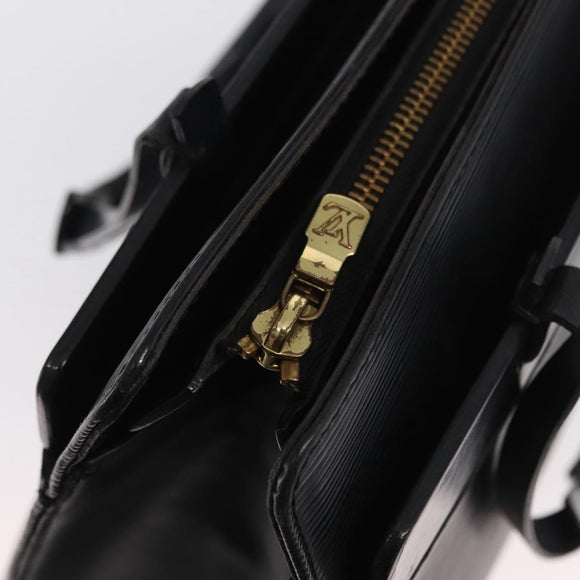 LOUIS VUITTON Epi Croisette PM Tote Bag Black M52492 LV Auth bs33151