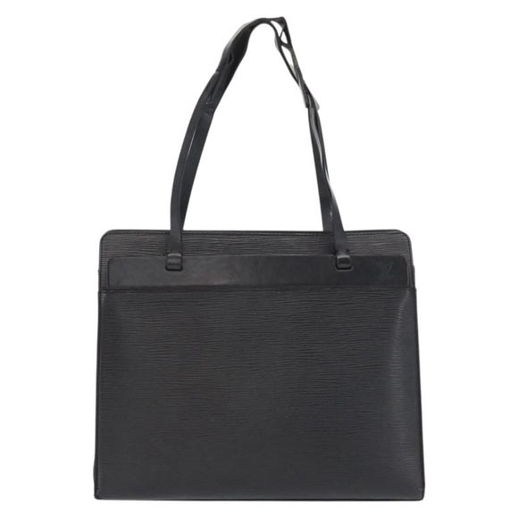 LOUIS VUITTON Epi Croisette PM Tote Bag Black M52492 LV Auth bs33151