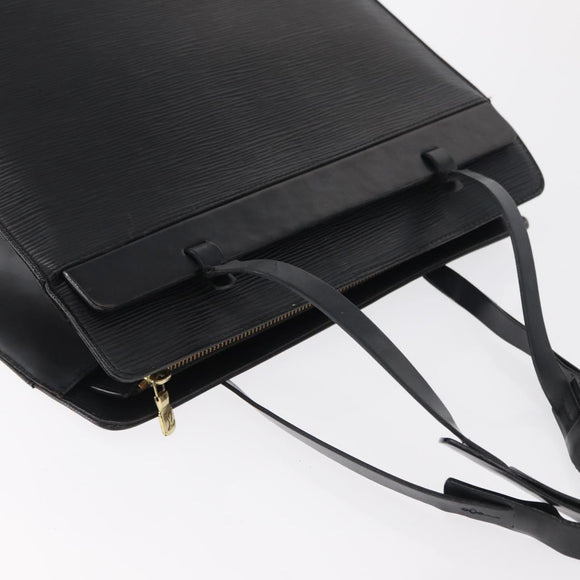 LOUIS VUITTON Epi Croisette PM Tote Bag Black M52492 LV Auth bs33151