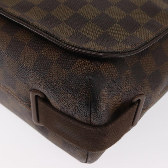 LOUIS VUITTON Damier Ebene Brooklyn MM Shoulder Bag N51211 LV Auth bs33156