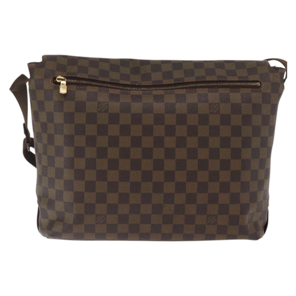 LOUIS VUITTON Damier Ebene Brooklyn MM Shoulder Bag N51211 LV Auth bs33156