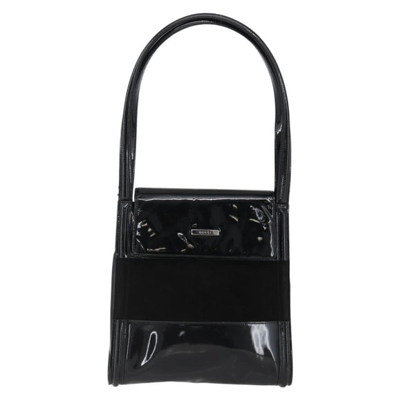GUCCI Tote Bag Patent leather Black 007 2023 0231 Auth bs33161