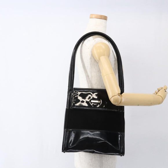 GUCCI Tote Bag Patent leather Black 007 2023 0231 Auth bs33161