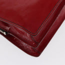 Miu Miu Hand Bag Patent leather Red Silver Auth bs33162-12