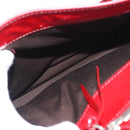 Miu Miu Hand Bag Patent leather Red Silver Auth bs33162-20