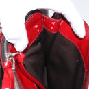 Miu Miu Hand Bag Patent leather Red Silver Auth bs33162-22