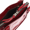 Miu Miu Hand Bag Patent leather Red Silver Auth bs33162-25