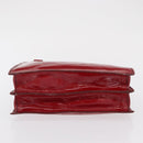 Miu Miu Hand Bag Patent leather Red Silver Auth bs33162-9
