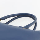 PRADA Handtasche Saffiano Leder Blau Gold Original bs33165-8