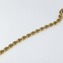 PRADA Chain Shoulder Bag Nylon Brown Gold Auth bs33167-9