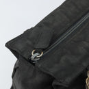 PRADA Hand Bag Nylon Black Silver Auth bs33168-10