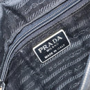 PRADA Hand Bag Nylon Black Silver Auth bs33168-18