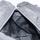 PRADA Hand Bag Nylon Black Silver Auth bs33168-19