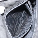 PRADA Hand Bag Nylon Black Silver Auth bs33168-22