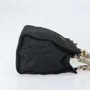 PRADA Hand Bag Nylon Black Silver Auth bs33168-3