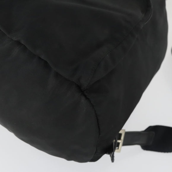PRADA Backpack Nylon Black Silver Auth bs33169