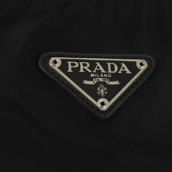 PRADA Backpack Nylon Black Silver Auth bs33169