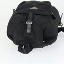 PRADA Backpack Nylon Black Silver Auth bs33169-6