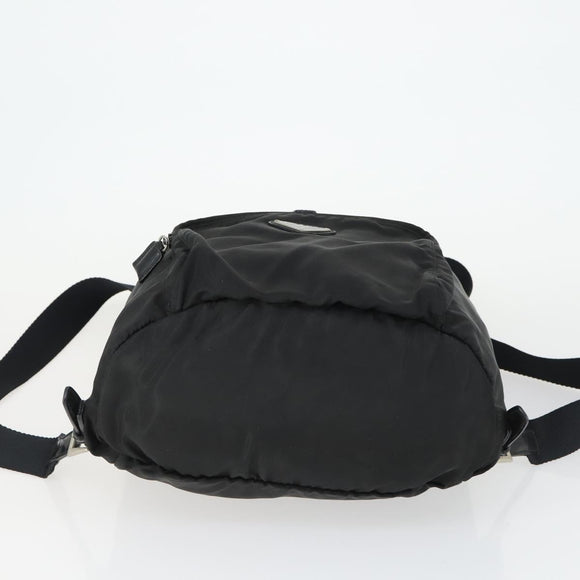 PRADA Backpack Nylon Black Silver Auth bs33169