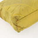 PRADA Chain Shoulder Bag Nylon Yellow Gold Auth bs33172-13