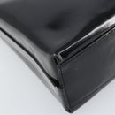 Salvatore Ferragamo Shoulder Bag Patent leather Black Silver Auth bs33174-15